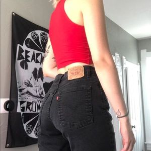 Levi’s vintage 550 black jeans